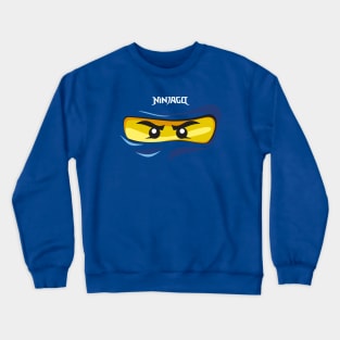 Ninjago Eyes BLUE Ninja JAY Fanmade FanArt T-Shirt Crewneck Sweatshirt